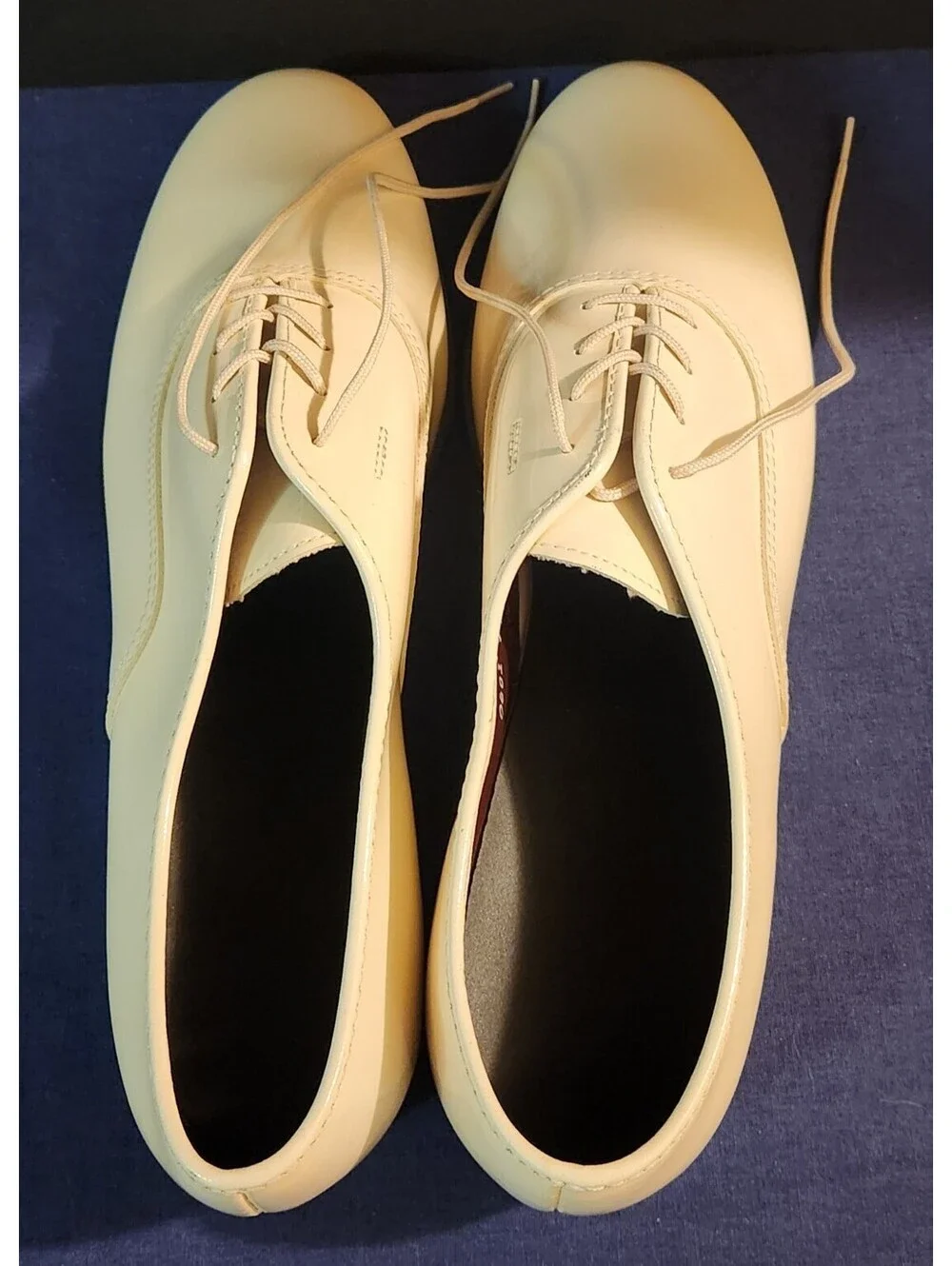 Vintage Gateway Formal Footwear Men's Size 11 White Patent Derby Shoes USA Made